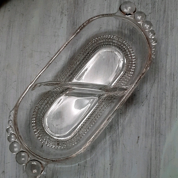VTG Rare Oval Duncan and Miller Relish Dish